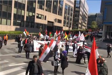 في ذكرى 89 عاما على احتلال الاحواز احتشد الاحوازيون في بروكسل امام البرلمان الاوربي منددين بالاحتلال الايراني للاحواز